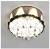 Round LED Ceiling Lamp European New Classical Cozy Bedroom Study Crystal Ceiling Lamp