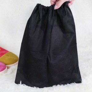 Travel DrawString Nonwoven fabric bundle bag dust-proof shoes color shipped randomly b