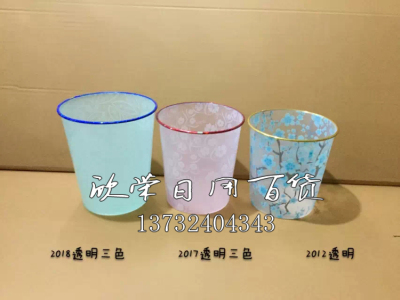 [Factory Direct Sales] Plastic Painted Trash Can without Lid Toilet Pail Fashion Creative Plastic Bucket Wastebasket
