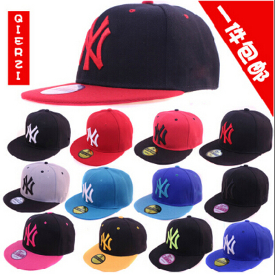 Korean men's hip hop baseball cap NY hat hip hop dance hat flat hat women's summer style hat