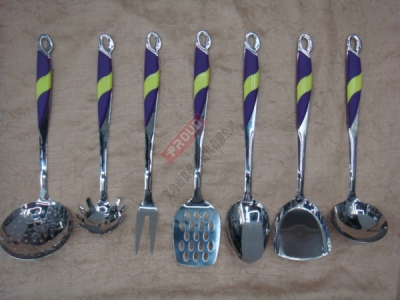 Swan purple clamp handle stainless steel kitchenware, stainless steel shovel, shovel, spoon, Colander