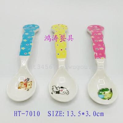 The melamine cartoon child spoon spoon manufacturers selling 7010