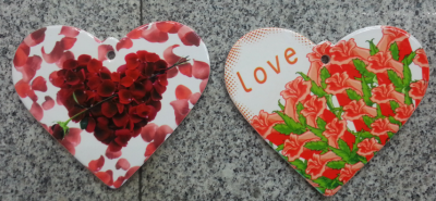 Heart-shaped ceramic pot creative insulation mats mats wholesale