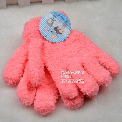 Middle child half cashmere gloves