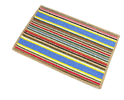 Color Striped Door Mat Wear-Resistant Dust-Proof Moisture-Absorbing Floor Mat Non-Slip Floor Mat Carpet Bedroom Doormat
