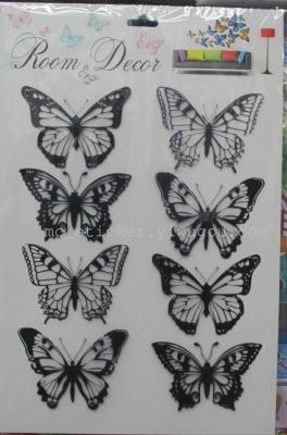 DQ stereo Butterfly wall stickers stereo Butterfly stickers