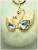 Pearl swan water diamond point diamond set with diamond key chain alloy key chain