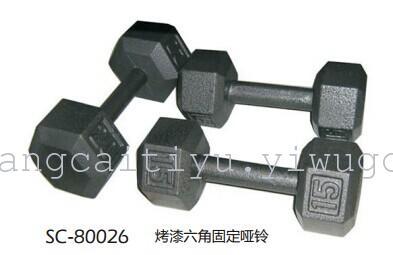 SC-80030 shuangpai paint hexagonal fixed dumbbells