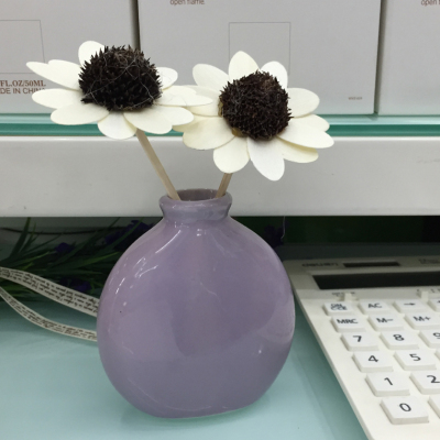 Sunflower flat color ellipses ceramic vase home new year's aroma