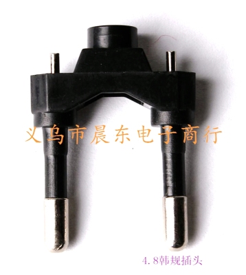 Direct black hollow Han Shitou connector plug