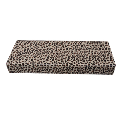 8 squares of Leopard print leather sunglasses storage display box magnet