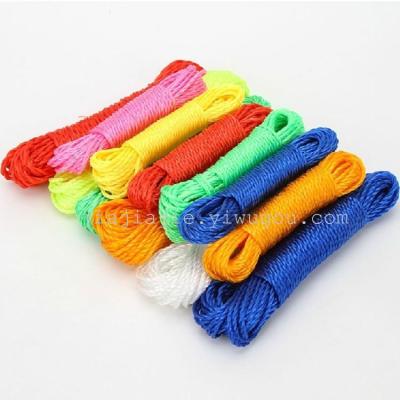 Colorful Multifunctional Air Clothes Clothes Drying Quilt Rope Thick Type 10 M Outdoor Storage Nylon Rope Flower Rope Wire Rope