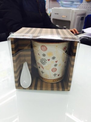 2014 Fashion Ceramic Cup 016 Color Box Coffee Cup