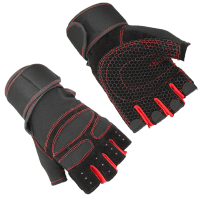 Fitness gloves plus long wrister half slip-proof gloves breathable comfort