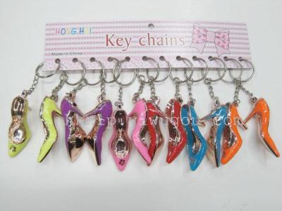 Acrylic key ring in high heels high heel ornament wholesale discounts plating process acrylic heels