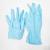 Disposable gloves blue, purple tinted gloves. Industrial gloves antistatic labor protection