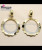Hollow post 2015 the latest yarns plated earrings fashion jewelry