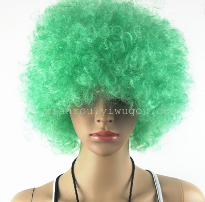 Christmas dance dress up-bang fans clown wig