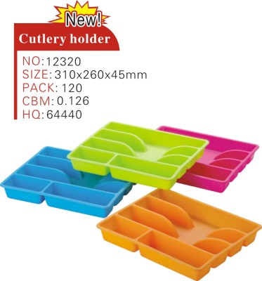 Cutlery holder for knife and fork plate