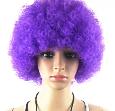 Christmas dance dress up-bang fans clown wig