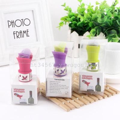 Silica gel factory outlets and creative wine stopper 418 wine bottle stopper