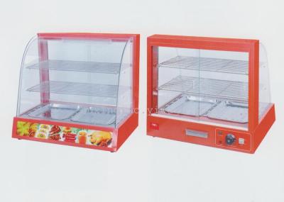 Commercial Electric Food Warmer Showcase, Warm Food Dispaly with Curved Glass, Counter Top Style, for Convenient Stores, Snack Bars, Restaurants, etc. 