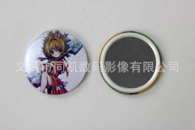 75mm mirror  can be customized advertising personality pattern badge mirror