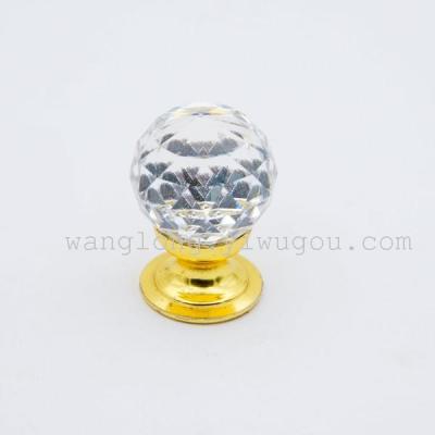 Yiwu export color Crystal handle Crystal handle Crystal knob WLH-30