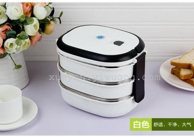 Plastic heat preservation box fashion three-tiered Bento box insulated boxes