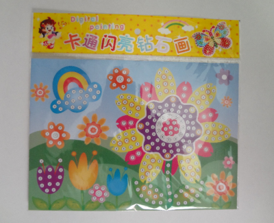 Popular DIY creative handmade children's educational toys mosaic diamond stickers