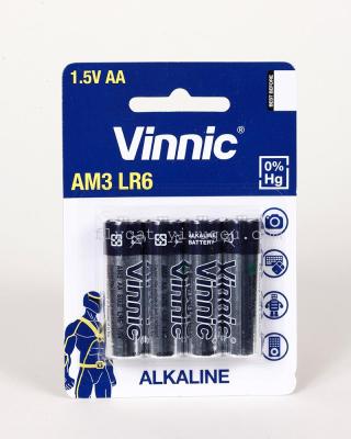 VINNIC 5th AA4 hangtag alkaline batteries