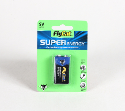 FLYCAT green 9V card battery.