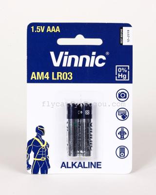 VINNIC 7th AAA 2 hangtag alkaline batteries
