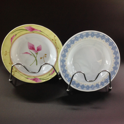 Melamine Deep Plates Melamine Tableware 8-Inch Corrugated Plate Imitation Porcelain Tableware