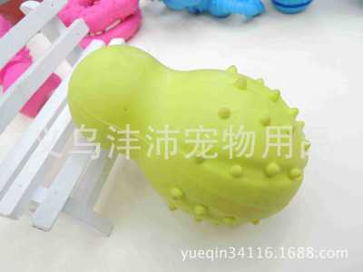 Bite-resistant premium rubber dog toy pet toys pet chew toys containing bells bowling