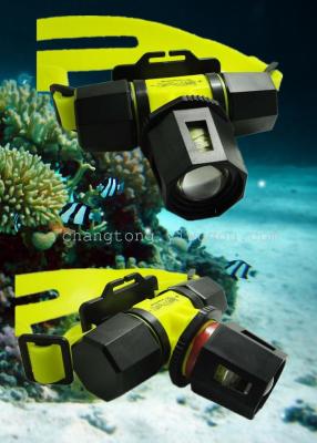Wholesale scuba diving Q5 LED flashlight head lamp light  waterproof spotlight