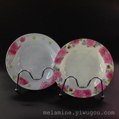 Melamine Deep Plates Melamine Tableware 8-Inch Deep Plates Imitation Porcelain Tableware