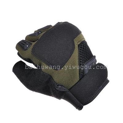 Wholesale semi refers to special forces tactical leather gloves outdoor operations anti-skid cycling fighting half a man