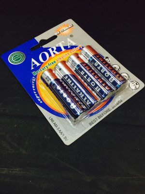AORTA  high performance alkaline batteries AA LR6 batteries 4 hold