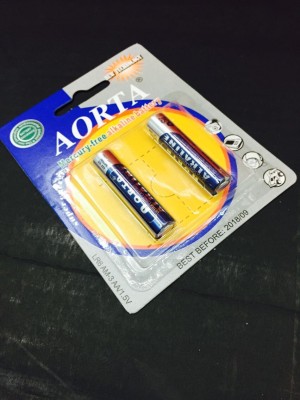 AORTA 7th high performance alkaline batteries AAA LR3 batteries 2 hold