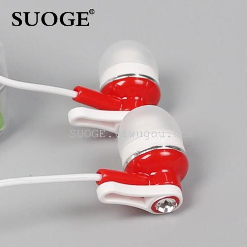 Suoge Brand Headset Eh-188 Music Earbuds MP3 Computer Mobile Phone Universal 