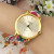 Korea fashion knit watch women and men students Han bracelet Edition creative trend gold ladies watch