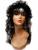 Bangs in black and white wig, Halloween wigs, party wig