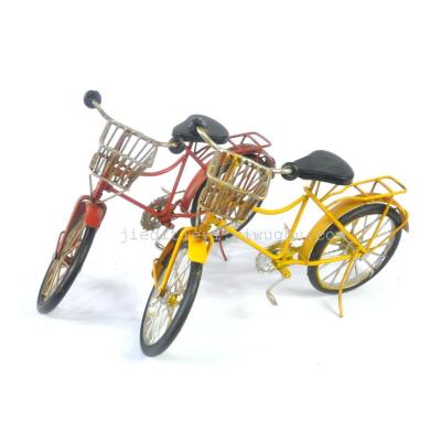 Metal arts and crafts vintage bicycle model furnishings household soft assemblies