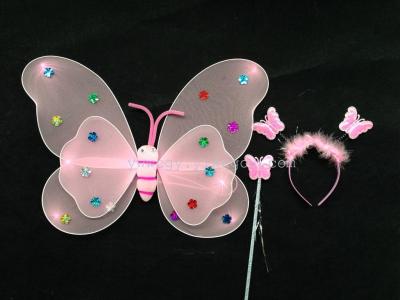 New stage prop COSPLAY butterfly wings 3 piece set