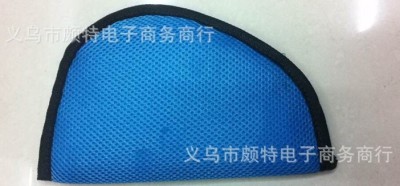 Independent production car with a mesh seat belt adjuster for children and practical triangular fixed infinity band