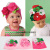  Baby Flowers Hat infant cotton flower knit hat Cap