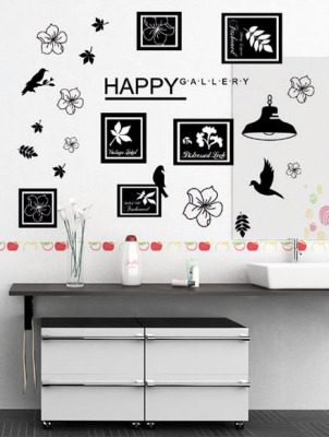 2015 explosions 60*90 stereo layers of stickers wall stickers home décor baskets of love tree cartoon self adhesive
