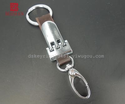 Ding's key chain for men wearing alloy key chain belt leather practical wearable key chain