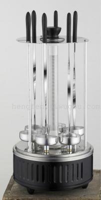 Russia-Automatic rotating kebab machine heating glass tube